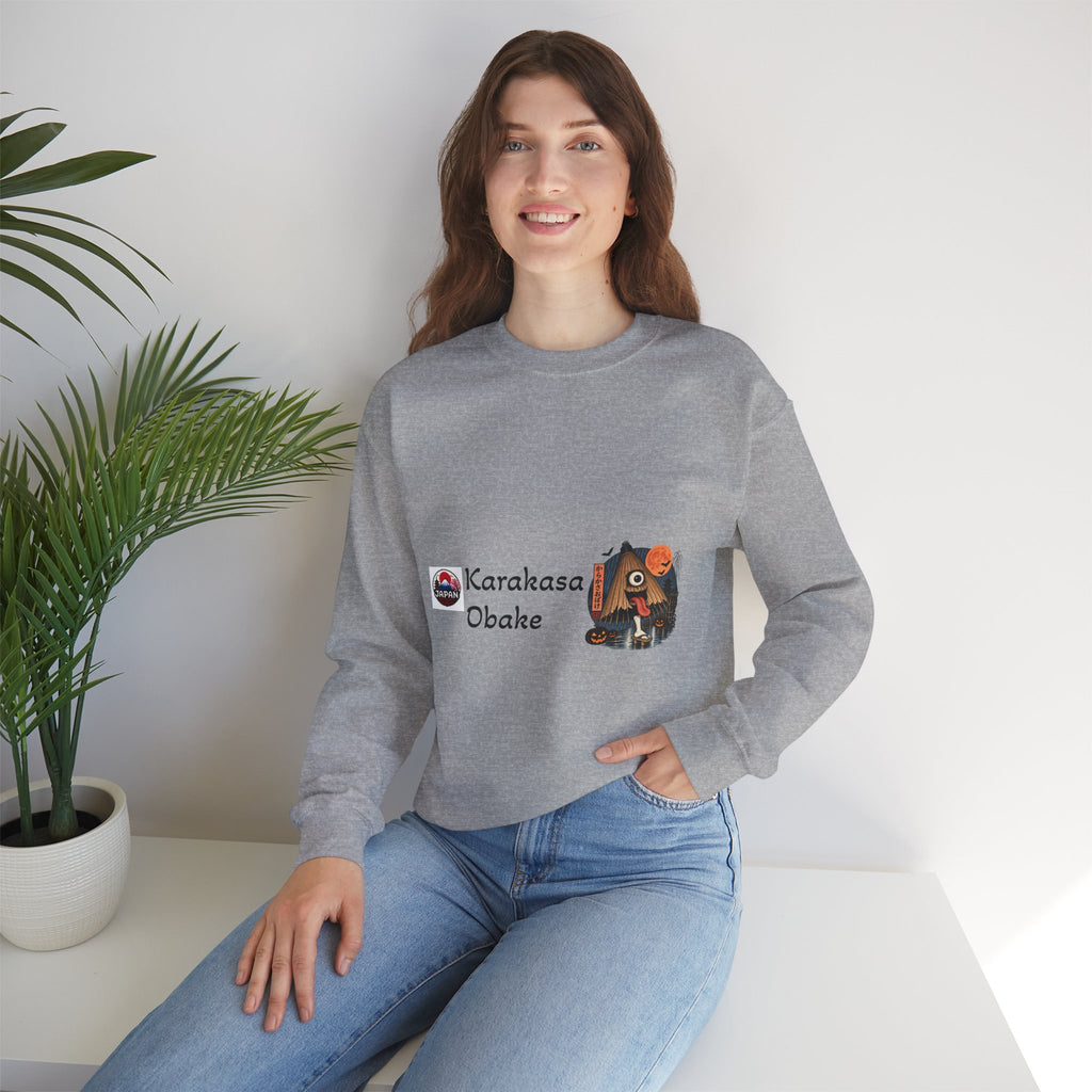 Karakasa Obake Japanese Halloween Character Sweatshirt | Japanese Yokai Illustration
