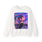 Harajuku Style 11 Neon City Anime Girl Crewneck Sweatshirt — Tokyo Street Anime Graphic