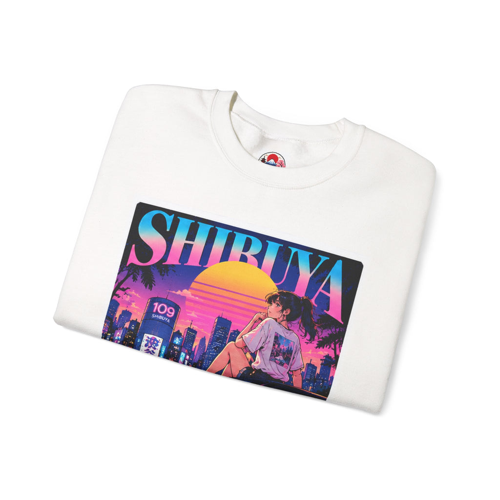 Shibuya Sky 6 Tokyo Neon Anime Crewneck Sweatshirt