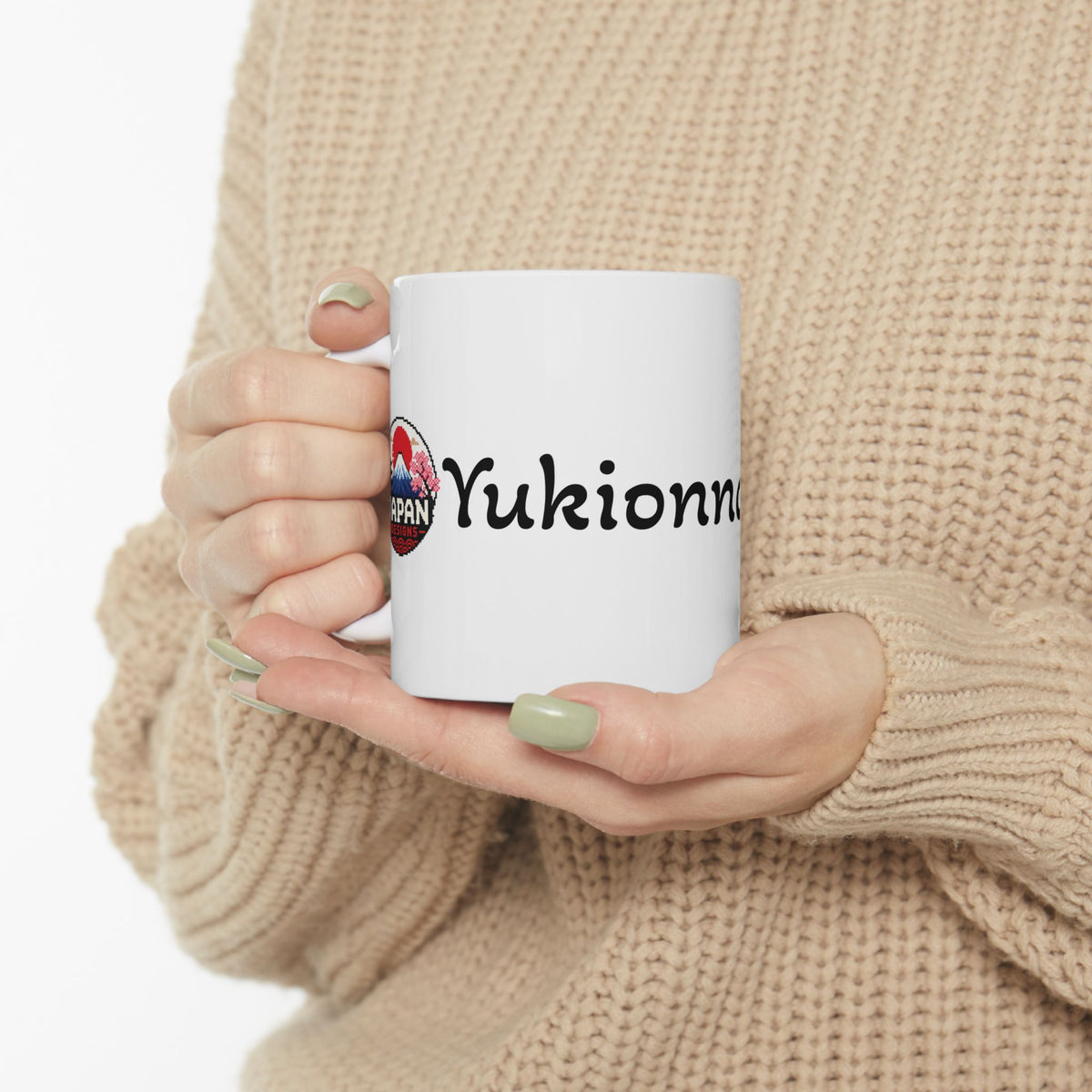 Snow Woman Japanese Ghost Halloween Geisha illustration Mug | Japanese Ukiyo-e style ceramic mug