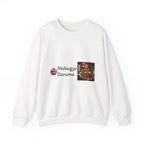Mokugyo Daruma Yokai Halloween Illustration Crewneck Sweatshirt | Japanese Buddhist Motif