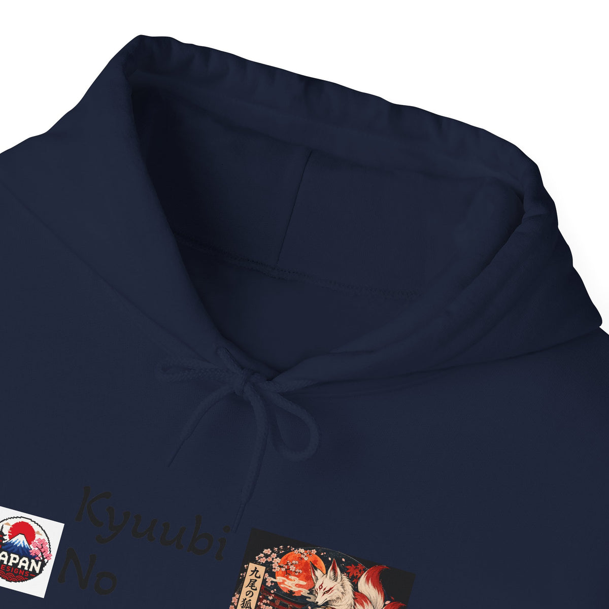 Japanese Fox Spirit Yokai Halloween Hoodie | Kyuubi No Kitsune Illustration