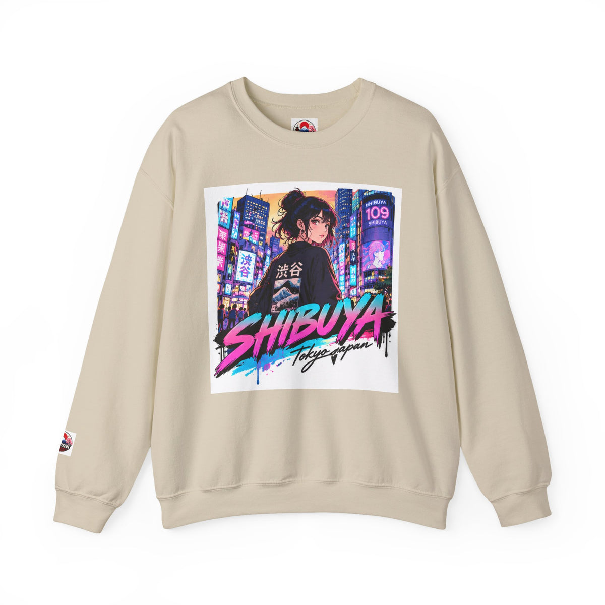 Shibuya Sky 5 Tokyo Neon Anime Crewneck Sweatshirt