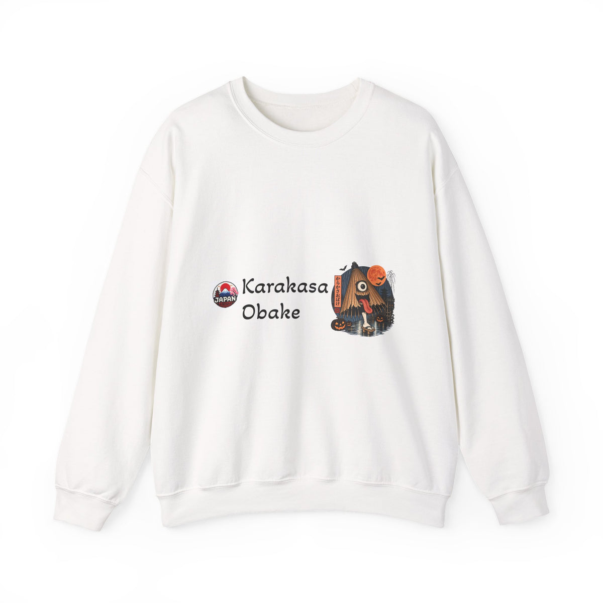 Karakasa Obake Japanese Halloween Character Sweatshirt | Japanese Yokai Illustration