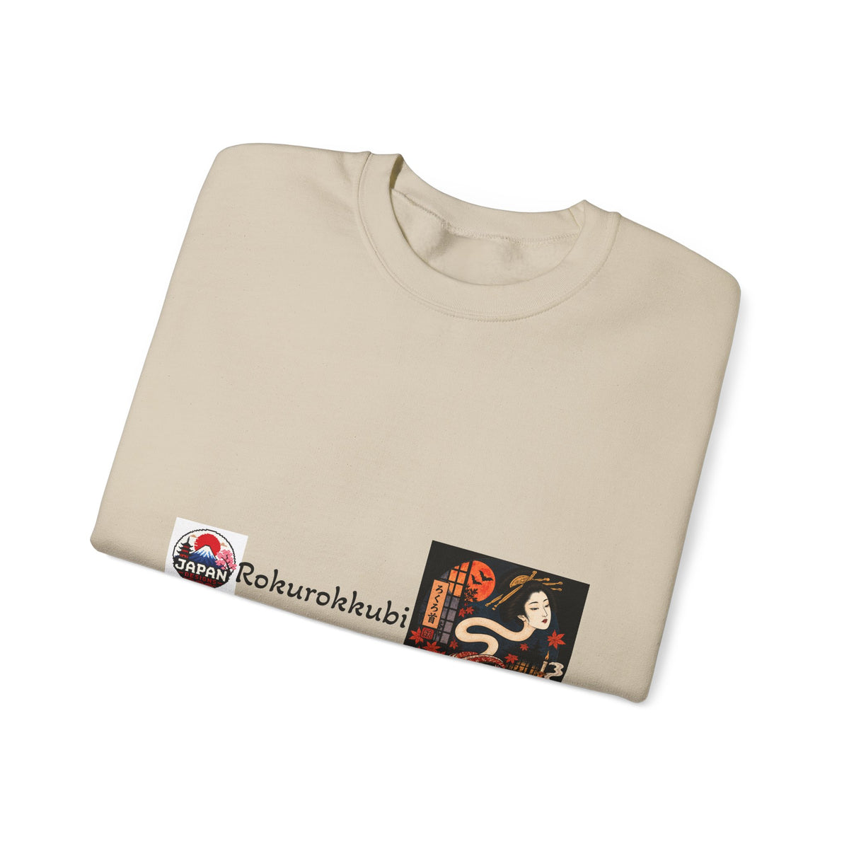 Rokurokubi Japanese Yokai halloween Artwork Sweatshirt | Vintage Ghost Print halloween