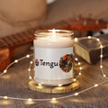 Tengu Japanese Halloween inspired Illustration Candle | 9oz Soy Jar | Japanese Folklore Halloween Art