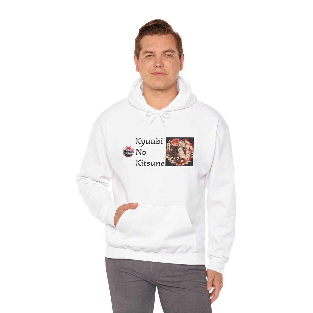Japanese Fox Spirit Yokai Halloween Hoodie | Kyuubi No Kitsune Illustration