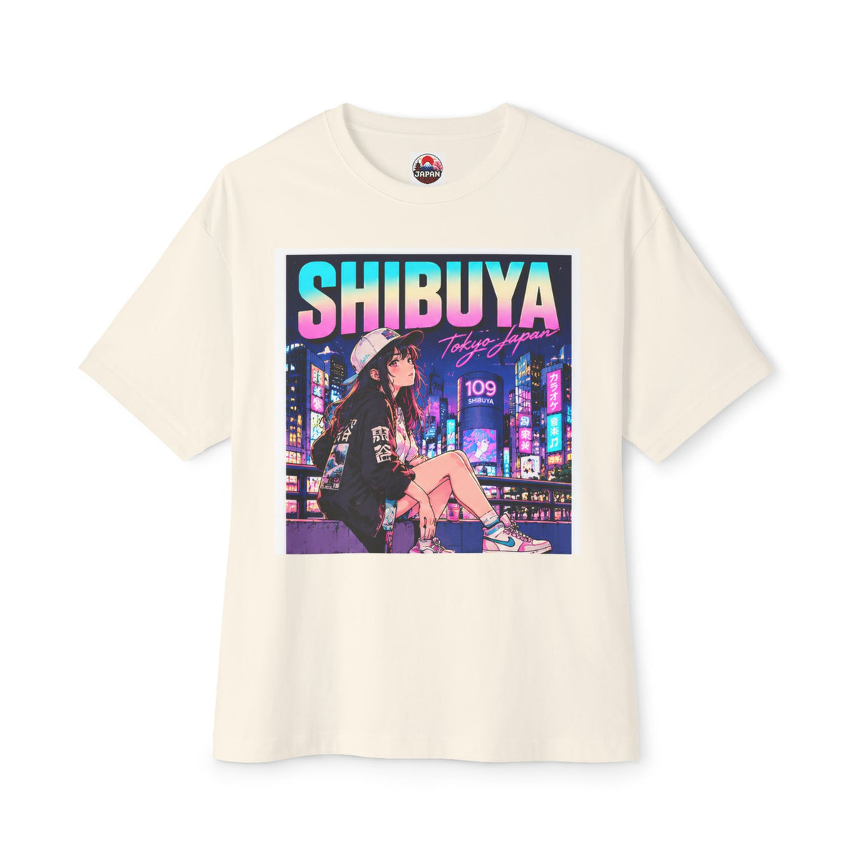 Shibuya Sky 3 Tokyo City Pop Neon Anime Tee — Retro Japanese Cityscape Graphic T-Shirt
