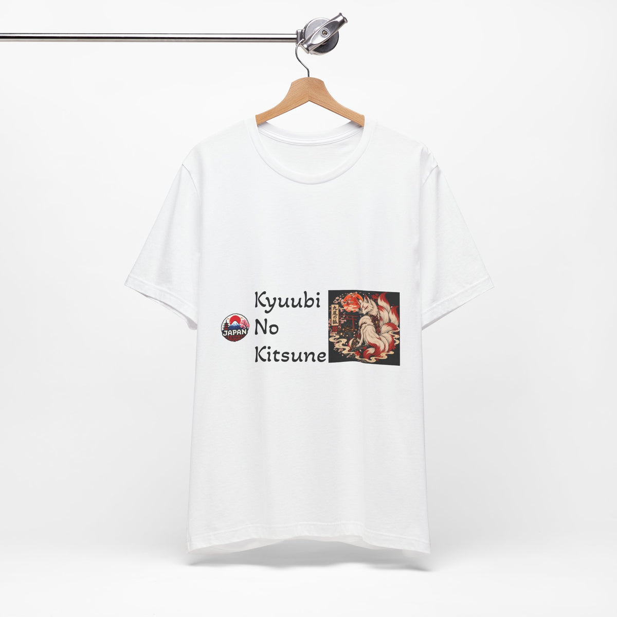 Kyuubi No Kitsune Yokai Halloween T-Shirt | Japanese Fox Spirit Illustration