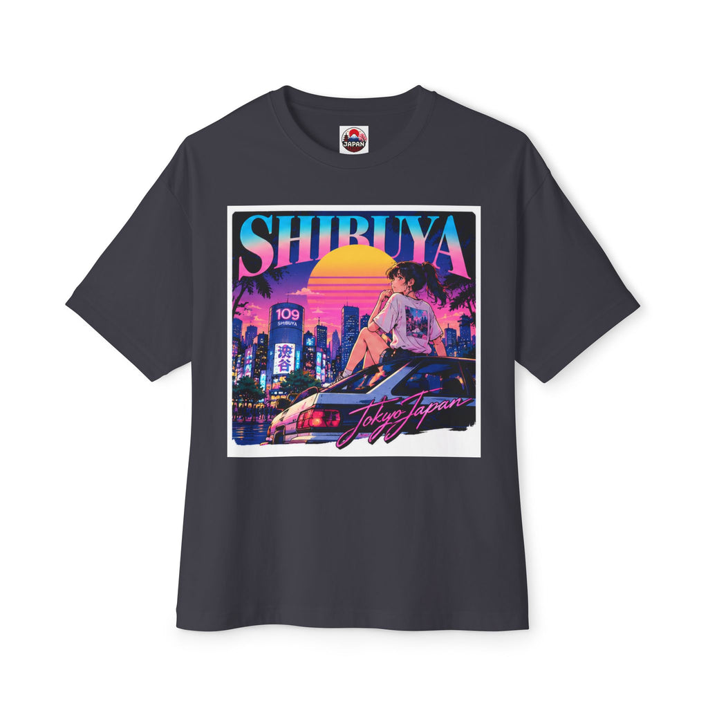 Shibuya Sky 6 Tokyo City Pop Neon Anime Tee — Retro Japanese Cityscape Graphic T-Shirt
