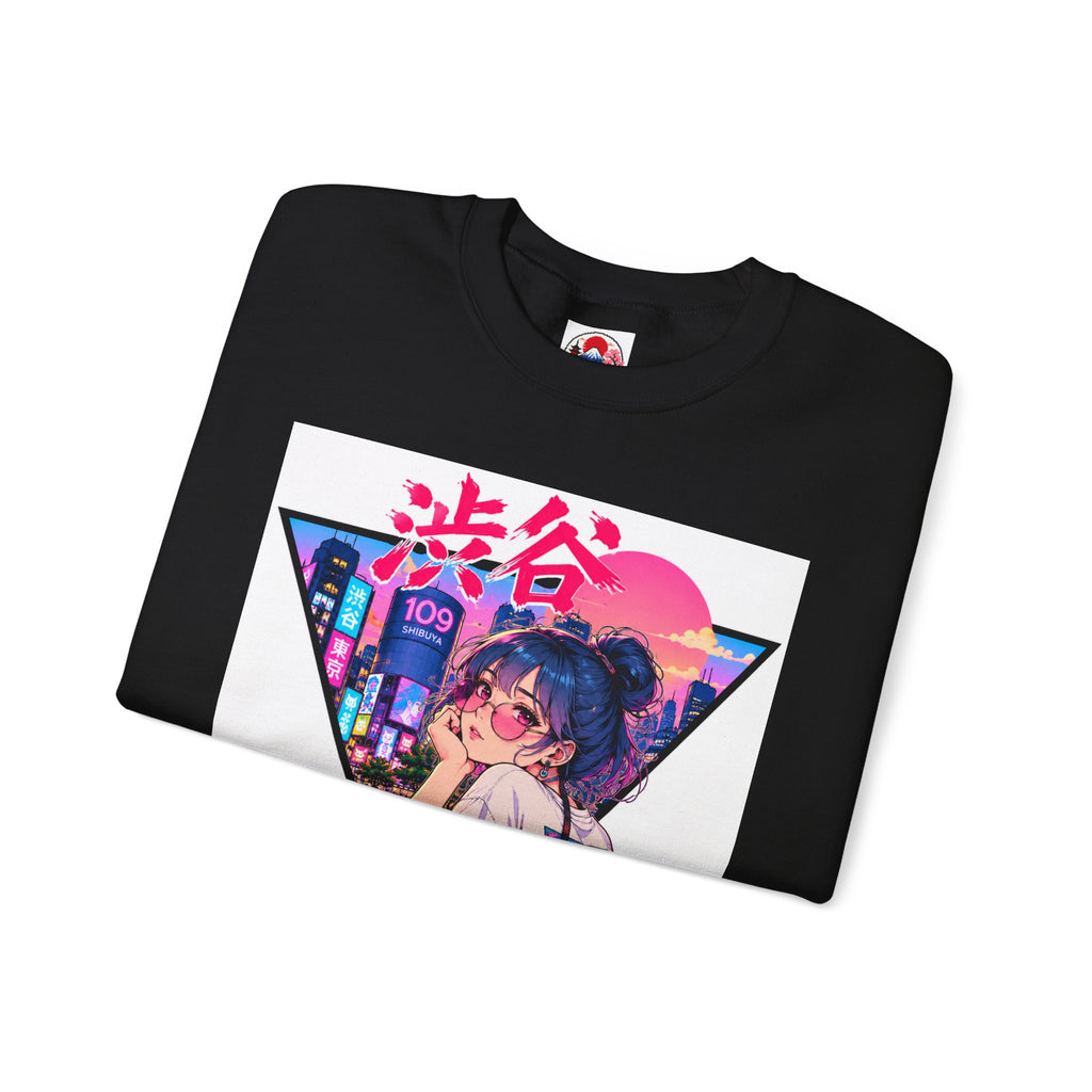 Shibuya Sky 2 Neon Anime Crewneck Sweatshirt