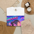 Harajuku Style 11 Neon City Anime Girl T-Shirt – Tokyo Streetwear Graphic Tee