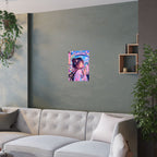 Harajuku Style 7 Neon City Anime Girl Satin Poster — Tokyo Japan Anime Wall Art
