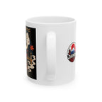 Rokurokubi Yokai Halloween Illustration Mug | Japanese Ghost Art Ceramic Mug