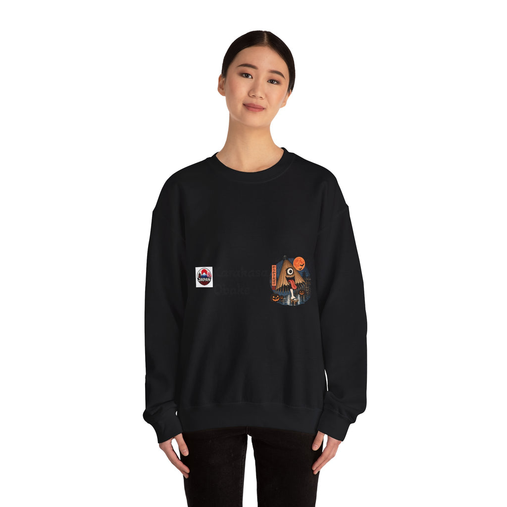 Karakasa Obake Japanese Halloween Character Sweatshirt | Japanese Yokai Illustration