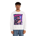 Harajuku Style 8 Neon City Anime Girl Crewneck Sweatshirt — Tokyo Street Anime Graphic