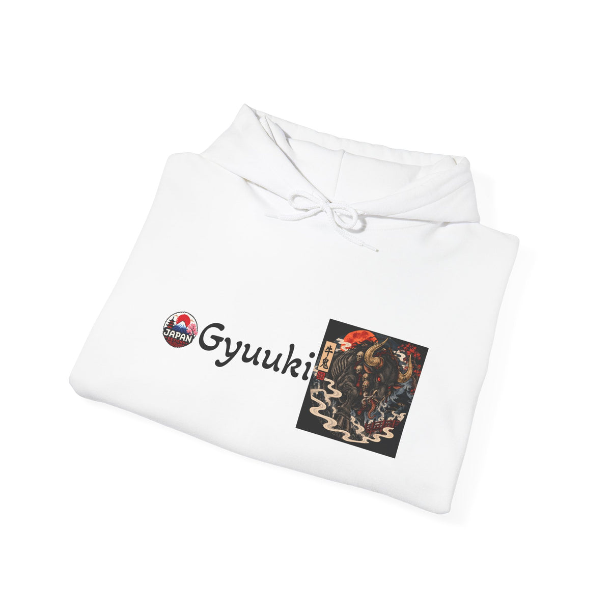 Gyuuki Demon Yokai Halloween Art Hoodie | Anime Shinobi Graphic Sweatshirt