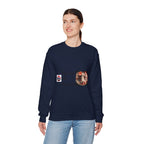 Kyuubi No Kitsune Yokai Halloween Crewneck Sweatshirt | Japanese Fox Spirit Graphic