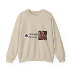 Mokugyo Daruma Yokai Halloween Illustration Crewneck Sweatshirt | Japanese Buddhist Motif