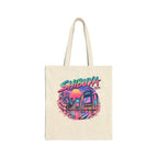 Shibuya Sky 0 Tokyo Neon City Tote Bag — Anime Aesthetic Canvas Shopper
