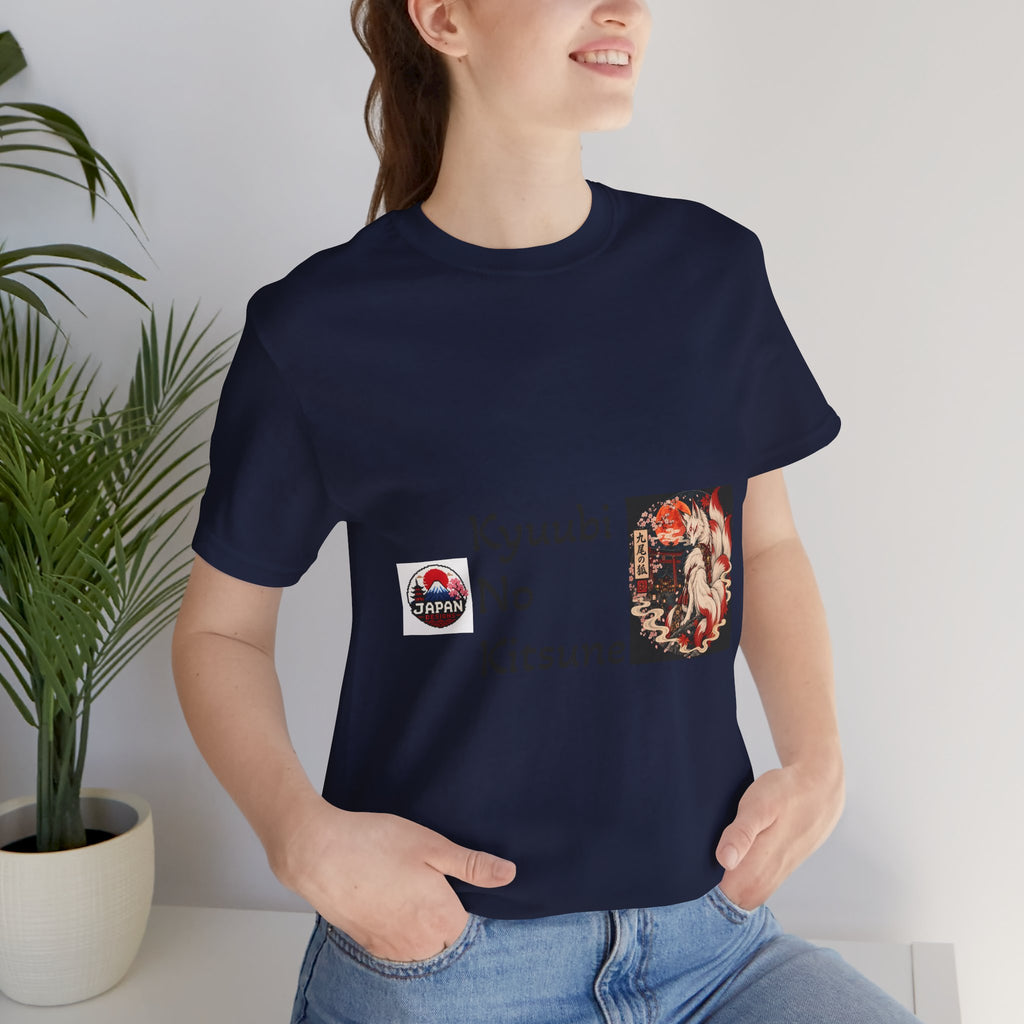 Kyuubi No Kitsune Yokai Halloween T-Shirt | Japanese Fox Spirit Illustration