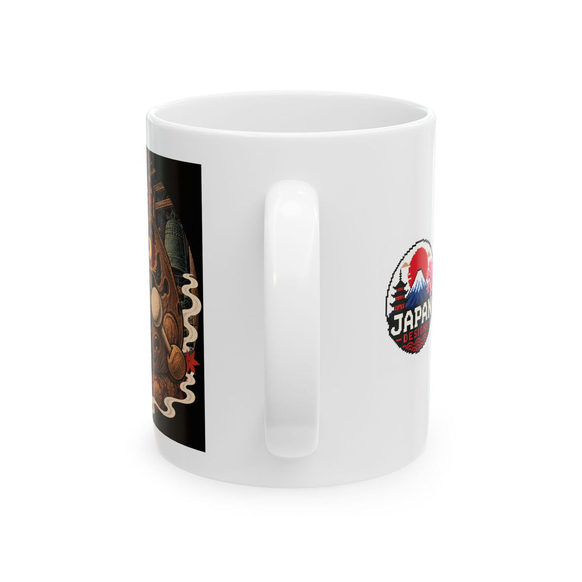 Daruma Japanese Yokai Halloween Illustration Mug | Ceramic 11oz 15oz