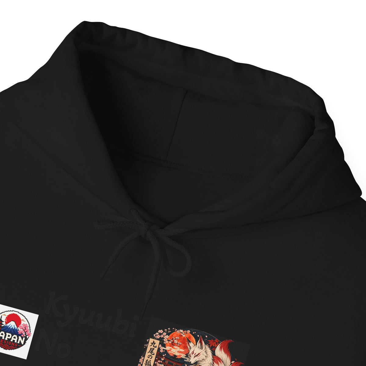 Japanese Fox Spirit Yokai Halloween Hoodie | Kyuubi No Kitsune Illustration
