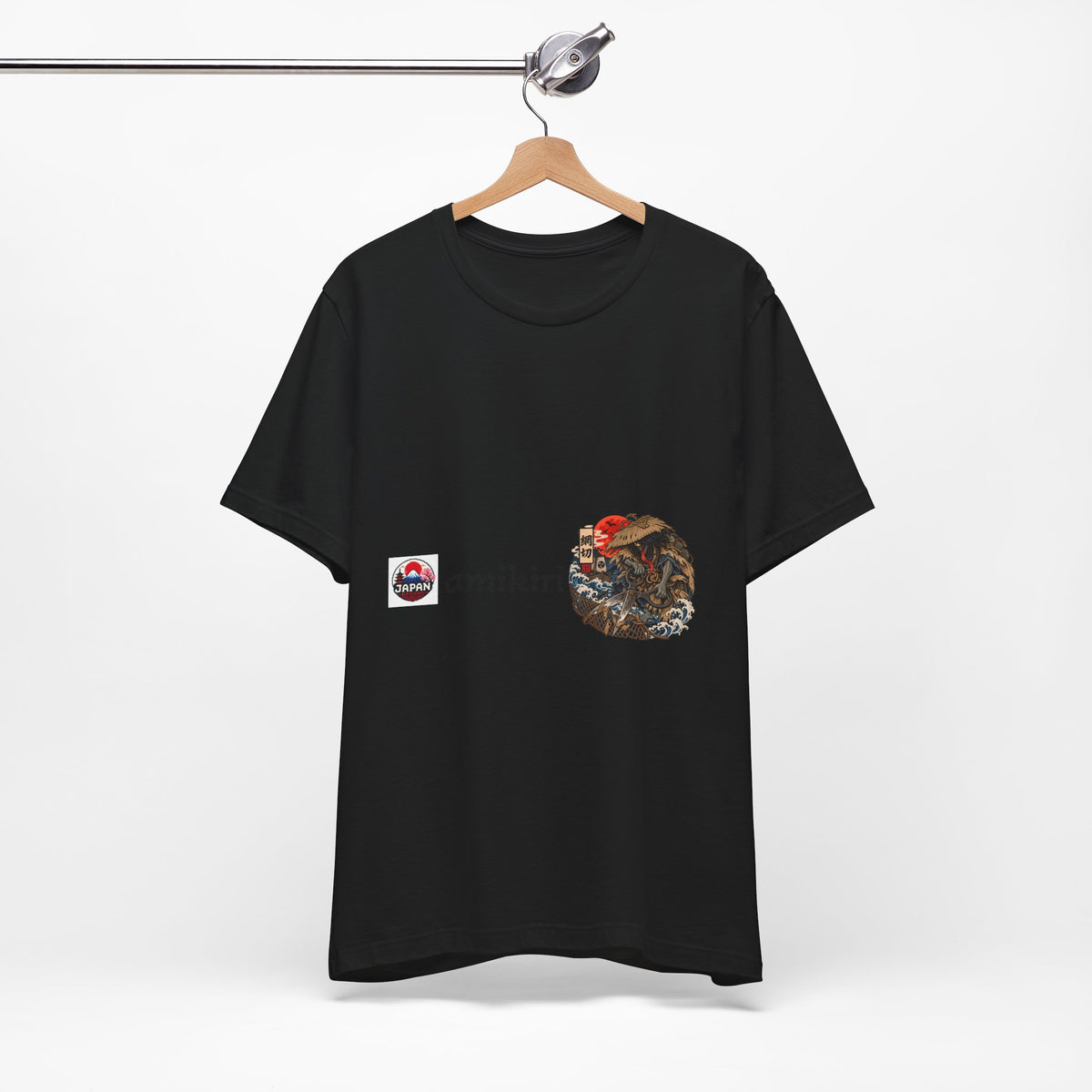 Amikiri yokai Halloween Logo Tee | Japanese Mask Illustration T-Shirt