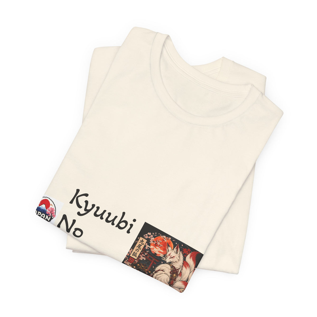 Kyuubi No Kitsune Yokai Halloween T-Shirt | Japanese Fox Spirit Illustration
