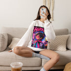 Harajuku Style 1 Neon City Anime Girl Crewneck Sweatshirt — Tokyo Street Anime Graphic