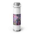 Harajuku Style 10 Neon City Anime Girl Water Bottle — 22oz Copper Vacuum Insulated
