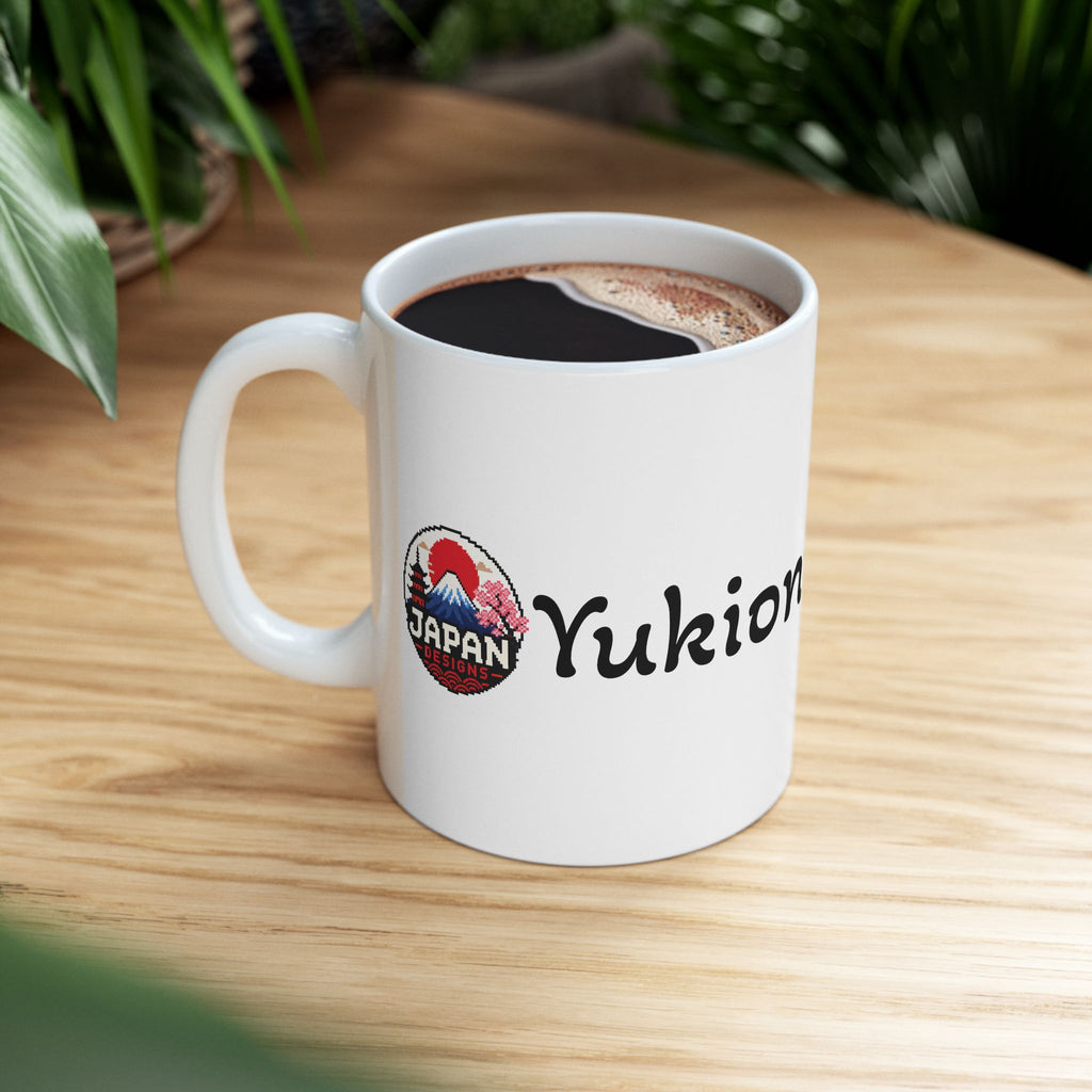 Snow Woman Japanese Ghost Halloween Geisha illustration Mug | Japanese Ukiyo-e style ceramic mug
