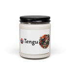 Tengu Japanese Halloween inspired Illustration Candle | 9oz Soy Jar | Japanese Folklore Halloween Art