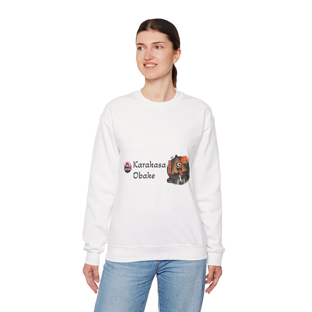 Karakasa Obake Japanese Halloween Character Sweatshirt | Japanese Yokai Illustration