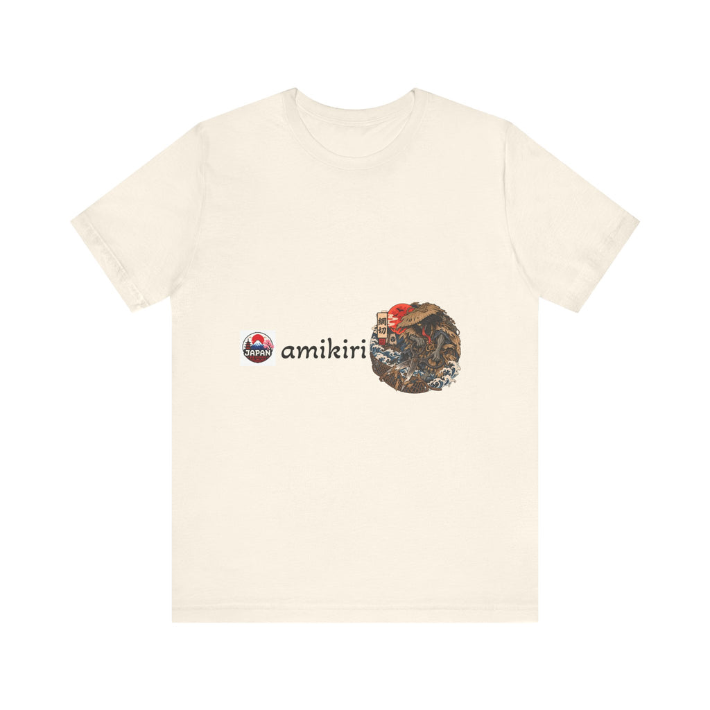 Amikiri yokai Halloween Logo Tee | Japanese Mask Illustration T-Shirt