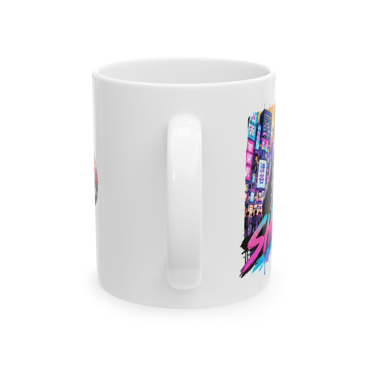 Shibuya Sky 5 Tokyo City Pop Night City Coffee Mug - Shibuya Neon Retro Vaporwave 11oz/15oz