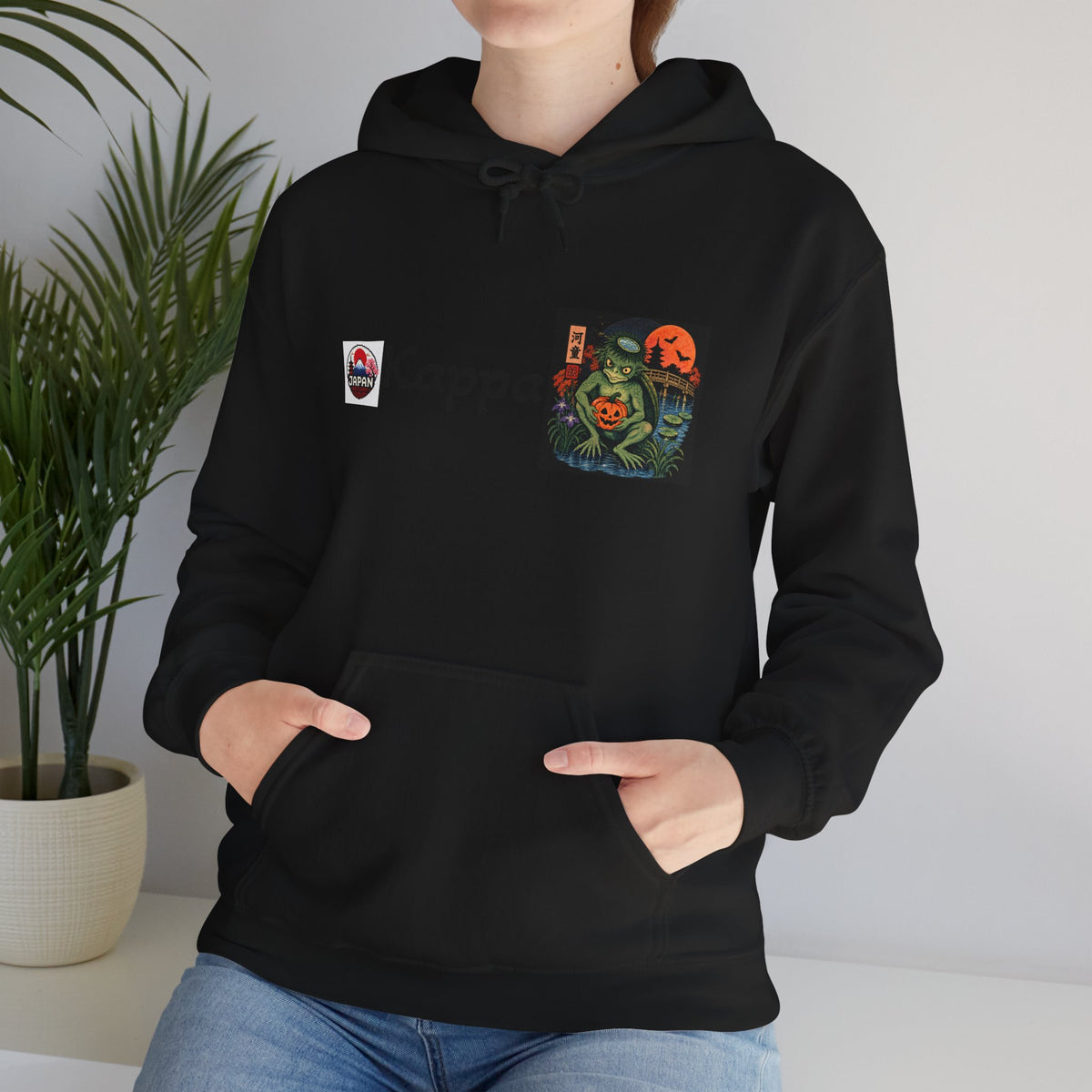 Kappa Japanese Halloween Yokai Crest Logo hoodie | Graphic Hoodie