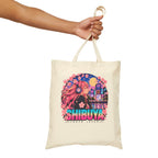Shibuya Sky 4 Tokyo Neon City Tote Bag — Anime Aesthetic Canvas Shopper