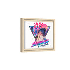 Shibuya Sky 2 City Pop Tokyo Anime Girl Matte Framed Canvas Print