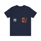 Oni Japanese Demon Yokai Halloween Illustration T-Shirt | Samurai Mask Graphic