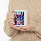 Shibuya Sky 3 Tokyo City Pop Night City Coffee Mug - Shibuya Neon Retro Vaporwave 11oz/15oz