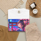 Harajuku Style 12 Neon City Anime Girl T-Shirt – Tokyo Streetwear Graphic Tee