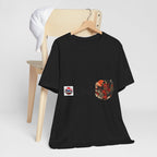 Oni Japanese Demon Yokai Halloween Illustration T-Shirt | Samurai Mask Graphic