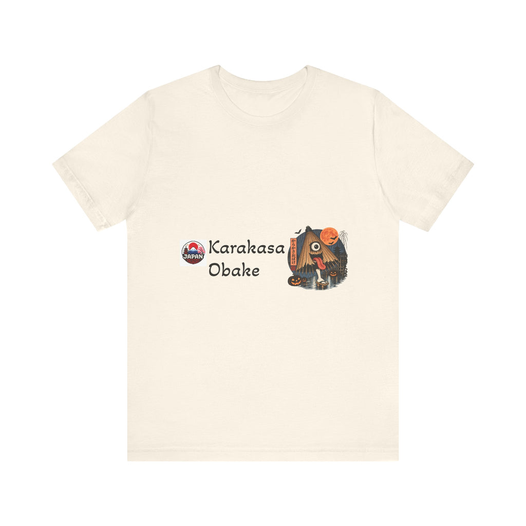 Karakasa Obake Halloween Illustration T-Shirt | Japanese Yokai Umbrella Design
