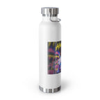 Harajuku Style 9 Neon City Anime Girl Water Bottle — 22oz Copper Vacuum Insulated