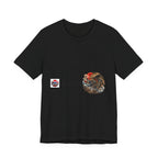 Amikiri yokai Halloween Logo Tee | Japanese Mask Illustration T-Shirt