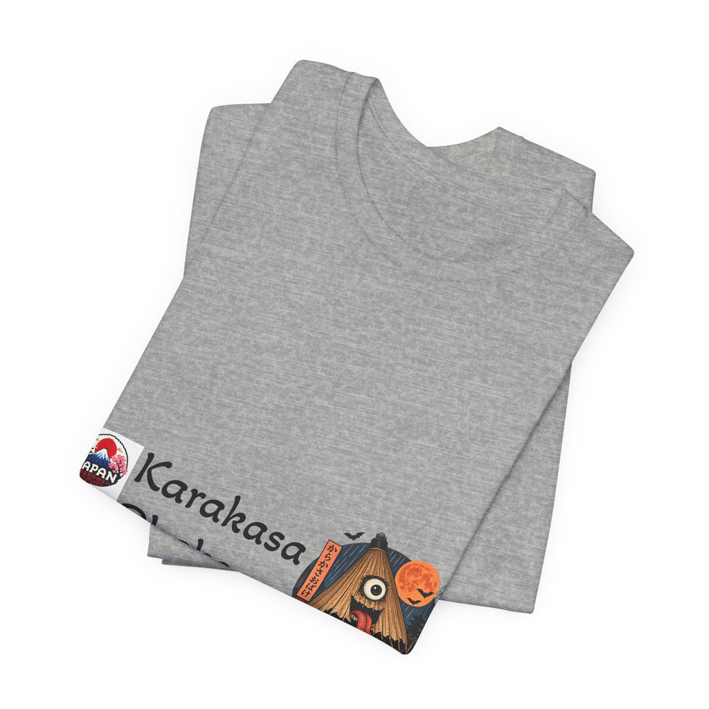 Karakasa Obake Halloween Illustration T-Shirt | Japanese Yokai Umbrella Design