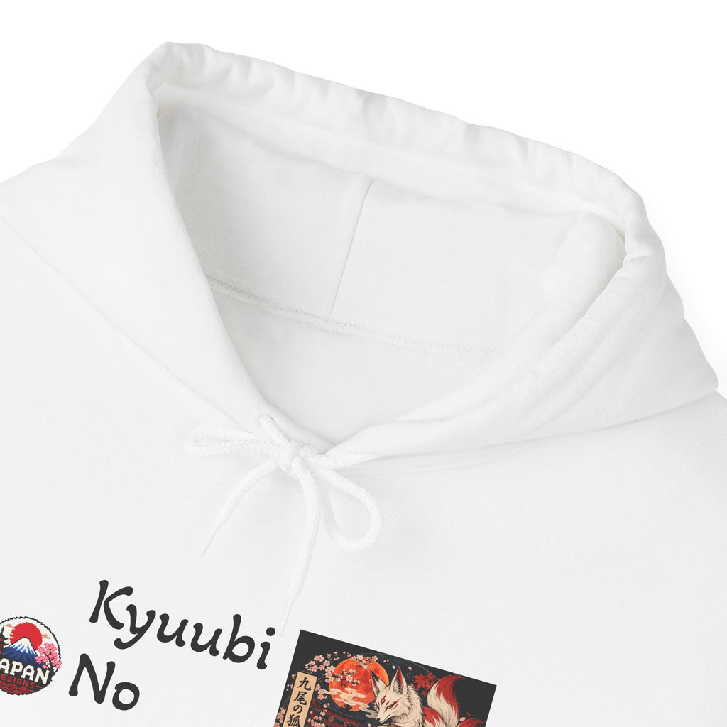 Japanese Fox Spirit Yokai Halloween Hoodie | Kyuubi No Kitsune Illustration