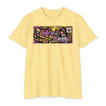 Akihabara Cyborg Sniper T‑Shirt —Yellow Akihabara Neon City Graphic