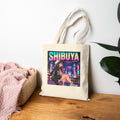 Shibuya Sky 3 Tokyo Neon City Tote Bag — Anime Aesthetic Canvas Shopper